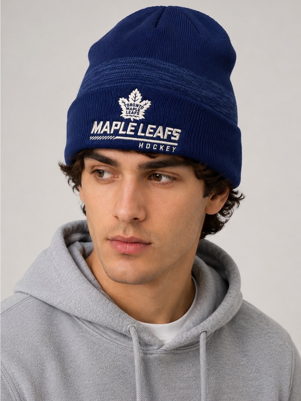 Toronto Maple Leafs NHL Fanatics Blue Knit Beanie Toque OS